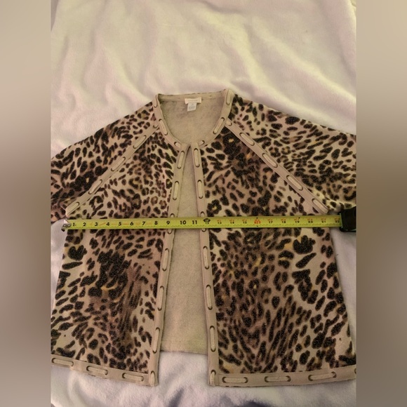 Chico's Animal Instinct Sandra Sweater Cardigan - Picture 8 of 13